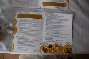 Menu at To Stachi in Crete