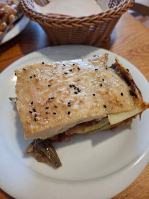 Vegan moussaka at To Stachi in Crete