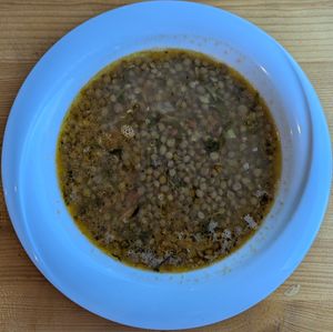 Lentils soup at To Stachi in Crete