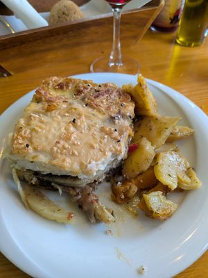 Moussaka (vegan) at To Stachi in Crete