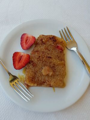 vegan dessert  at To Stachi in Crete