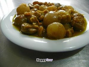 CHESTNUTS WITH ONIONS (STIFADO)- A TRADITIONAL WINTER PLATE !!! at To Stachi in Crete