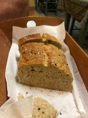 Homade bread 🤗 at To Stachi in Crete