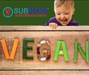 Vegan ad at Sub Zero Nitrogen Ice Cream - E 82nd St in Indianapolis