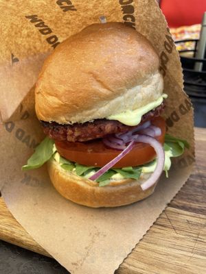 Vegan Burger!   at MAD DUCK Burger & Pizza bar in Nin