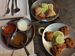 Menú Vegetariano 1 at Taj Mahal in Segovia