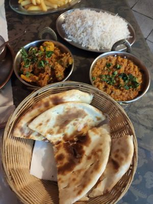 Menú Vegetariano 2 at Taj Mahal in Segovia