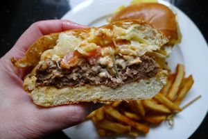 Beyond Meat burger  at The Regency Club in North West London
