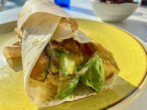 Wrap with heura #Veganuary at My True Burger and Vegan in Mallorca