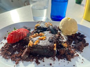 Brownie #Veganuary at My True Burger and Vegan in Mallorca