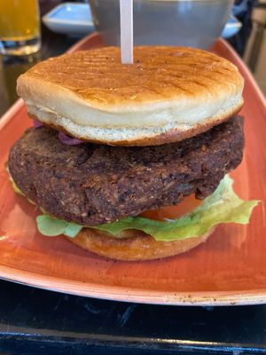 Vegan butger at Café Schubert in St Polten