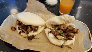 Vegan bao buns at Café Schubert in St Polten
