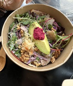 Walnut avocado salad   at Supernatural in Brighton