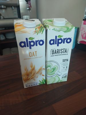 Plant mylks on offer at Pitmedden Garden Tearoom in Ellon