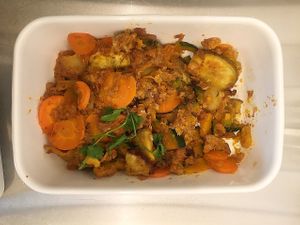 Deli dish 1 at The Nuts Exchange in Tokyo