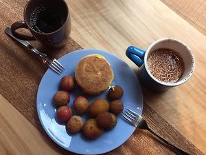 Our order at The Nuts Exchange in Tokyo