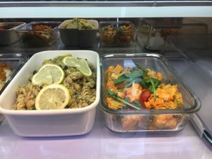 Deli items at The Nuts Exchange in Tokyo