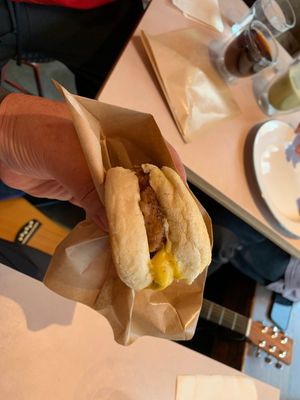 Fantastic breakfast sandwich!   at The Nuts Exchange in Tokyo
