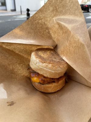 Cheeseburger muffin   at The Nuts Exchange in Tokyo
