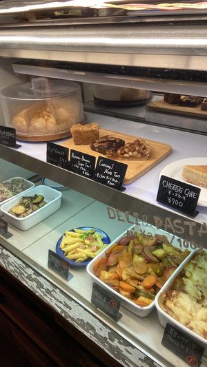 Deli, pasta and sweets   at The Nuts Exchange in Tokyo