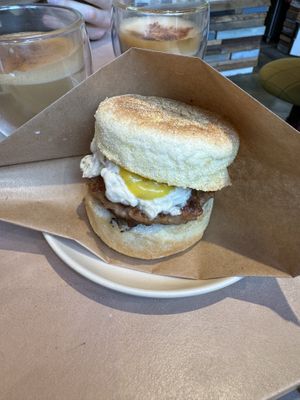 Egg muffinns  at The Nuts Exchange in Tokyo