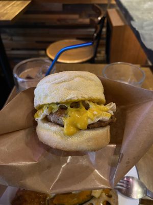 ‘Egg’ muffinns  at The Nuts Exchange in Tokyo
