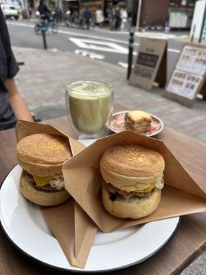 “Egg” muffin  at The Nuts Exchange in Tokyo