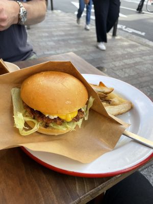 Teri breaky burger  at The Nuts Exchange in Tokyo