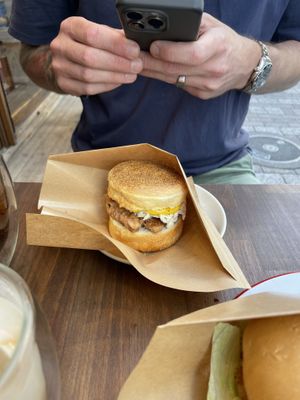 Egg muffinns  at The Nuts Exchange in Tokyo