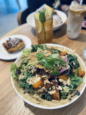 Kale salad and pulled roots wrap  at Arket in Gothenburg