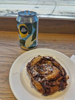 Almond bun at Arket in Gothenburg