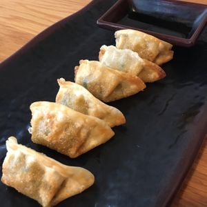 Veggie dumplings  at Maru Ramen in Ithaca