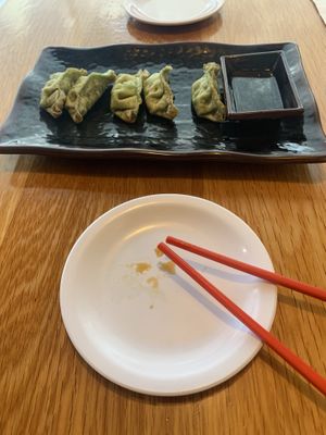 Dumplings  at Maru Ramen in Ithaca