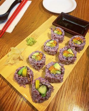 Veggie sushi roll  at Maru Ramen in Ithaca