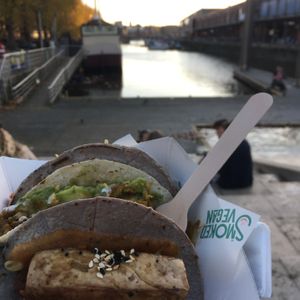 Tasty food with an outdoor view  at The Smoked Vegan in Bristol