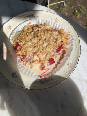 strawberry at Camilles Garden & Café in Vaxholm