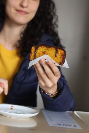 Cake at Fava Mercearia Café in Lagos