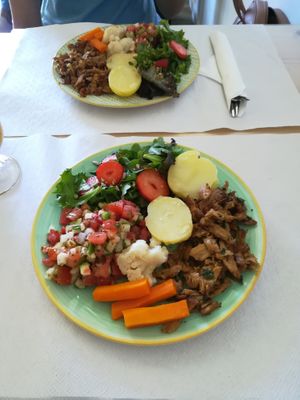 Dish of the day at Fava Mercearia Café in Lagos