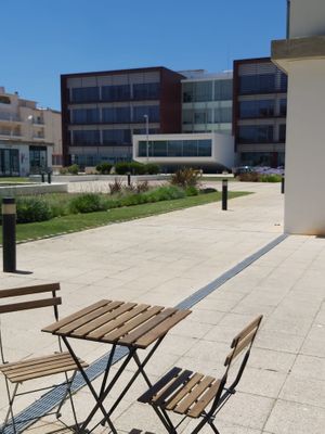 Outdoor area view at Fava Mercearia Café in Lagos
