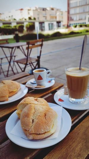 Galão and papo-seco sandwiches at Fava Mercearia Café in Lagos