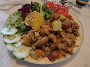 Dish of the day at Fava Mercearia Café in Lagos