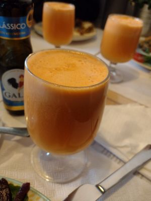 Juice of the day at Fava Mercearia Café in Lagos