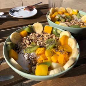 Breakfast bowl  at Fava Mercearia Café in Lagos