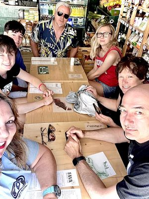 Family gathering at this amazing family owned & run vegan 🌱 business. We ❤️ FAVA   at Fava Mercearia Café in Lagos