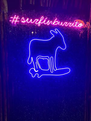Sb  at The Surfin Burrito in Cancun