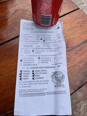   at The Surfin Burrito in Cancun