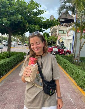   at The Surfin Burrito in Cancun