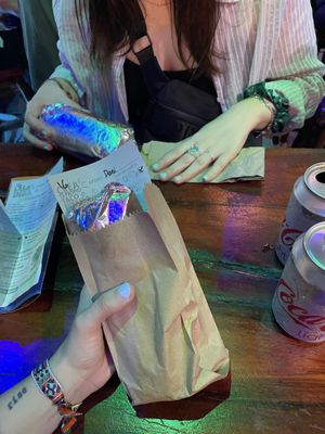   at The Surfin Burrito in Cancun