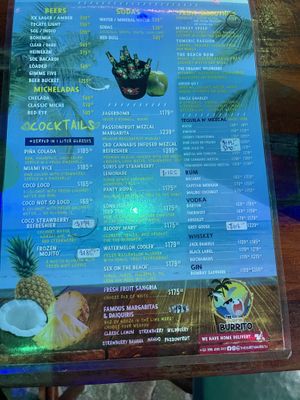   at The Surfin Burrito in Cancun