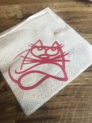 me after easting 33 bucks on tasteless food. (also, that's part of their logo)  at Boréal Coffee Shop - Talacker in Zurich